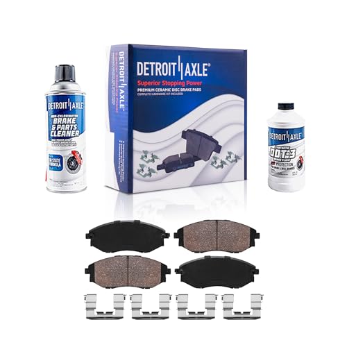 Image of Detroit Axle - Front Ceramic Brake Pads Replacement for 2004-2006 Chevrolet Epica Suzuki Verona - 4pc Set