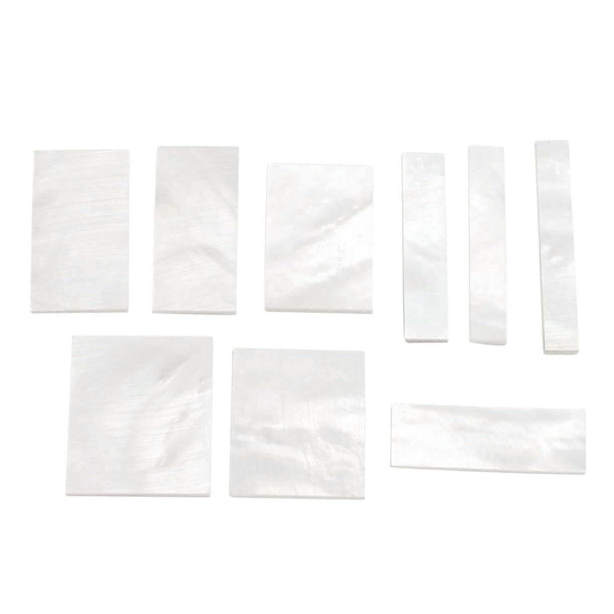BESTonZON Diy Guitar Parts 9pcs Inlays Fretboard Inlay Markers Shell Material for Guitar Fretboard