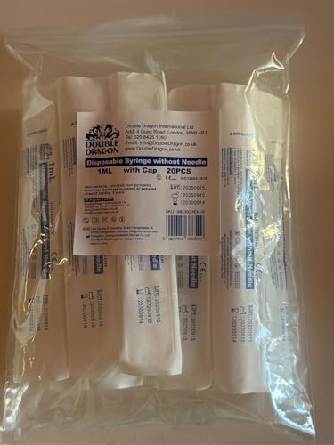 Double Dragon 20-Pack 1ml Precision Dispensing Tools | 0.3mm x 8mm Micro-Fine Tip | Individually Sealed | Plastic Liquid Applicators for Perfume, Essential Oils, Food Flavouring & Crafts - View 4