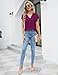 Blooming Jelly Womens Dressy Casual Shirts Short Sleeve V Neck Work Blouse Business Casual Summer Tops 2026(Large,Orchid)
