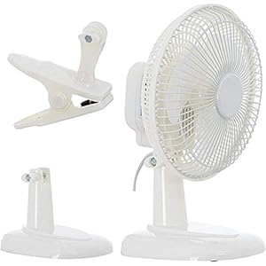 TronicXL 30 W 230 V Mini Grow ventilator met clip klem en voet I met stekker I Clipventilator voor Homebox Growbox Growbox Secret Jardin GrowPro DiamondBox Zelsius Mars Hydro etc.