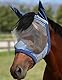 Harrison Howard CareMaster Midge-Proof Fleece Polsterung Pferde Fliegenmaske Halbes Gesicht Extra Wolle Schutz-Aquamarin