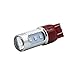 Syneticusa 7443 Red LED Stop Brake Flash Strobe Rear Alert Safety Warning 12-LED Light Bulbs