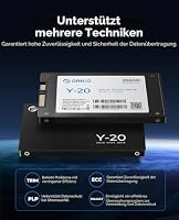 ORICO 256G SSD SATA III 6Gb/s, 2.5“ Interne Solid State Festplatte, bis zu 500MB/s, Kompatibel mit Laptop und PC-Desktops-Y20 – Ansicht 6