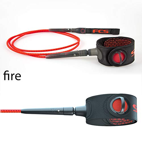 Leash Fcs 6' Freedom Laranja Neon