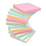 Sticky Notes, Top Honor 4 Candy Colors Self-Stick Notes, 3 inch x 3 inch, 12 Pads/Pack,100 Sheets/Pad, Easy Post for Office, School, Home