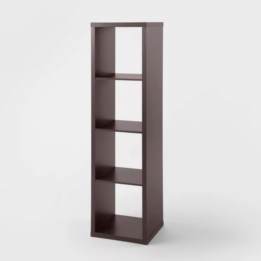 SIPAL 4 Cube Vertical Organizer Shelf (Espresso) Home