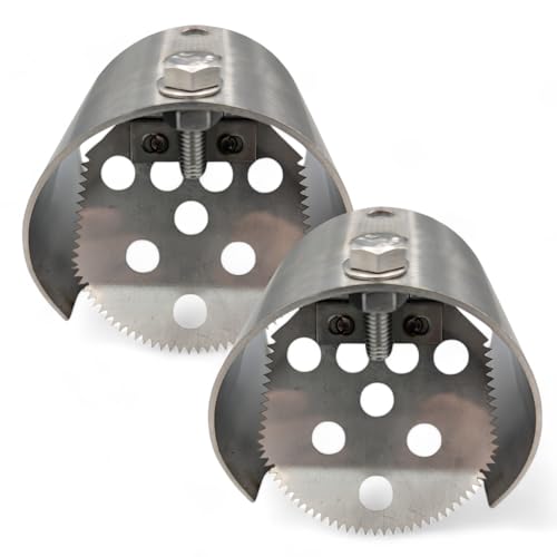 Rats & Mice Prevention for Drains, Stainless Steel Drain Rat Flap, Non-Return Valve, Rat Blocker for Sewers, fits drains (95-110mm, 4 inch)(Multipack 1 X 2)