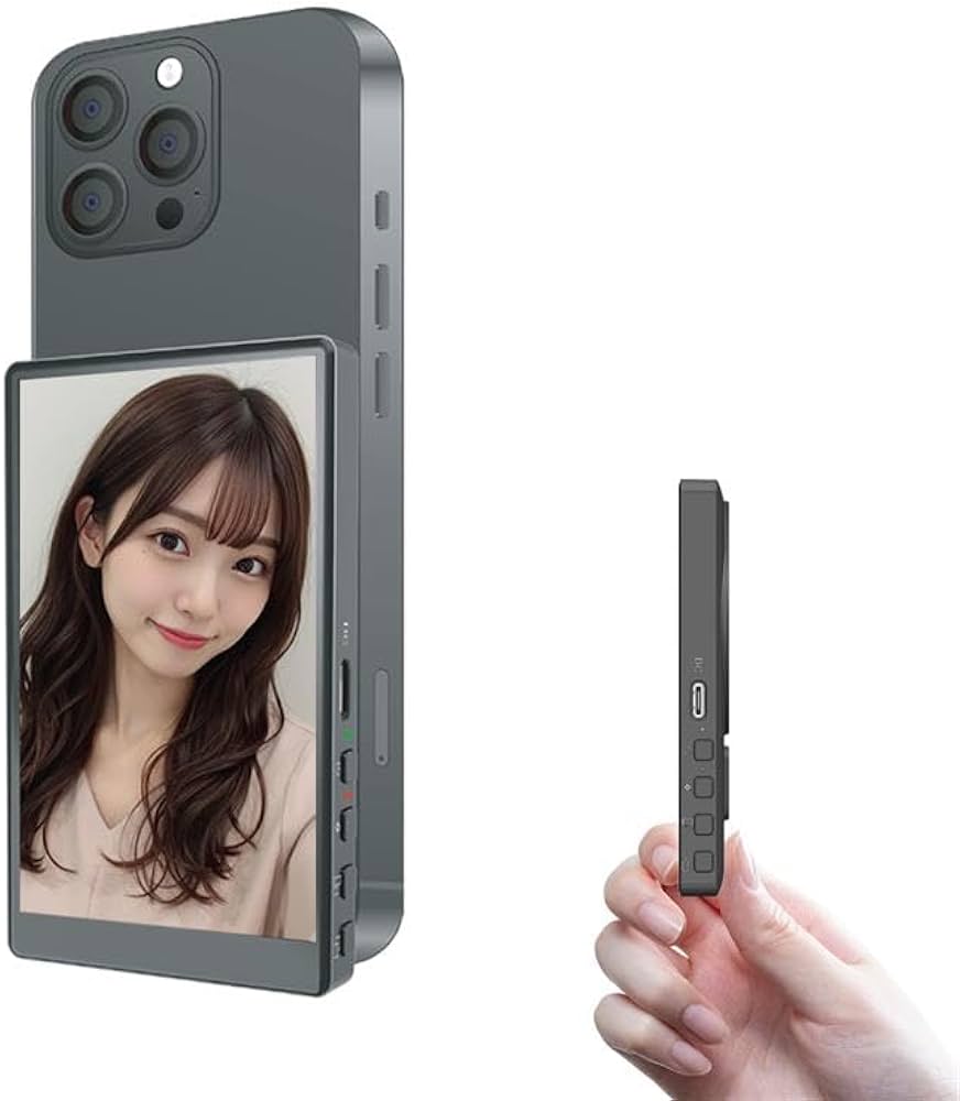 ✨自撮りモニター 外付けスピーカースマホ自撮り ライブ再生✨ポータブル Amazon.co.jp: KEIYO スマホ用自撮りモニター Camee (キャミー