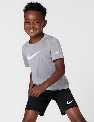 Image of Nike Boys' Dri-FIT Swoosh Logo T-Shirt and Mesh Shorts 2-Piece Outfit Set