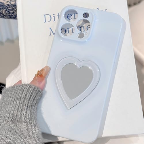 Coque souple antichoc iPhone XS finition miroir cœur premium