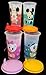 Tupperware Bell Tumblers With Sippy Seals Set of 4 Capacity 10.5 Oz