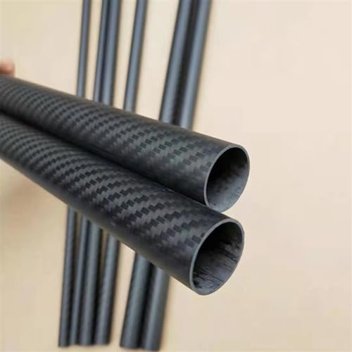 1PCS 1000mm Carbon Fiber Tube 3K Twill Matte Outer Diameter 20mm to 40mm Mechanical Axis for Plant Protection Aircraft Carbon Fiber Square Tube(1pcs 29x26x1000mm)
