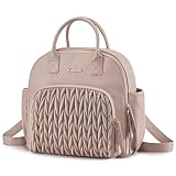 LOVEVOOK Backpack Purse for Women,Small PU Leather Fashion Backpack,Ladies Stylish Waterproof Daypack Shoulder Bags for Travel, Work & Shopping（Camel）