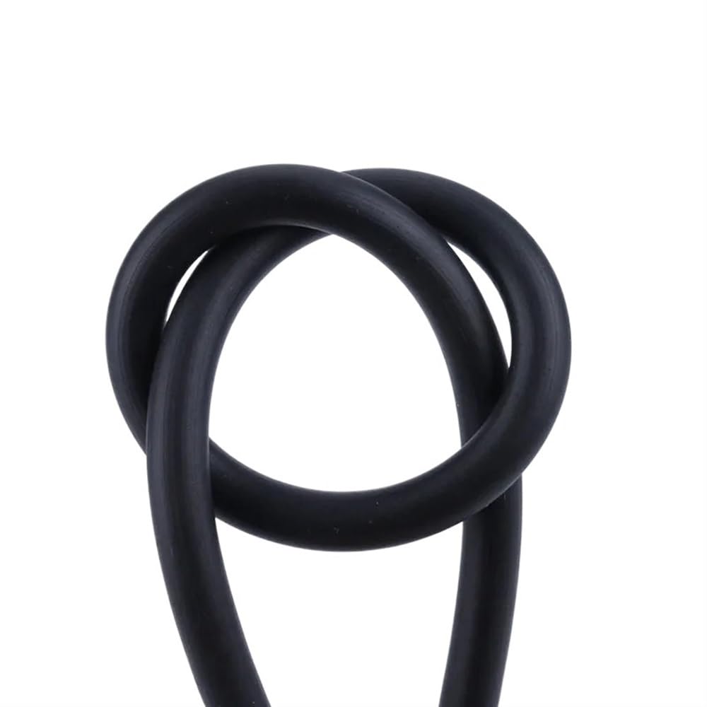 Wetterschutz, Schaumstoffband, hochdichter Schaumstoff Zugluftstopperband, 5 m Schaumgummi-Wetterschutz, Durchmesser 2–10 mm, Gummi-EPDM-Dichtungsplatte, schwarzer Schaumstoff-Runddraht, 1 Stück(8mm)