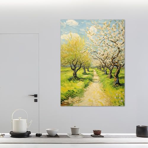 Affiches paysage de route de campagne rétro pour créer un espace de détente au bureau
