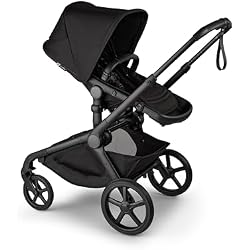 Bugaboo Kangaroo All-Terrain Full-Size Single-to-Double Tandem Stroller Toddler Seat, for Up to Three Kids, XL Wheels, One-Hand Operation, XL Underseat Storage - Midnight Black | 20+ configurations, all-wheel suspension, XL basket, for baby and toddler, Midnight Black