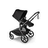 Bugaboo Kangaroo All-Terrain Full-Size Single-to-Double Tandem Stroller Toddler Seat, for Up to Three Kids, XL Wheels, One-Hand Operation, XL Underseat Storage - Midnight Black