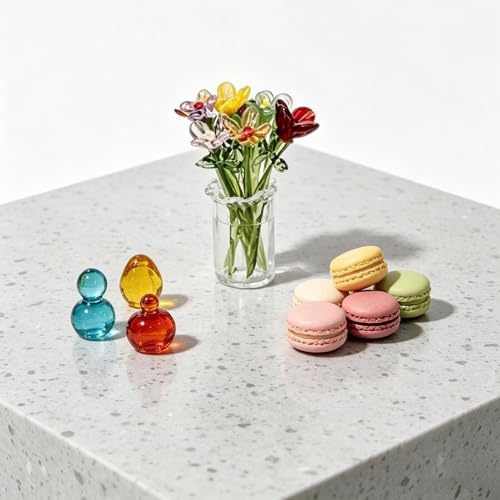 Fleurs en verre décoratives pour centre de table et bureau