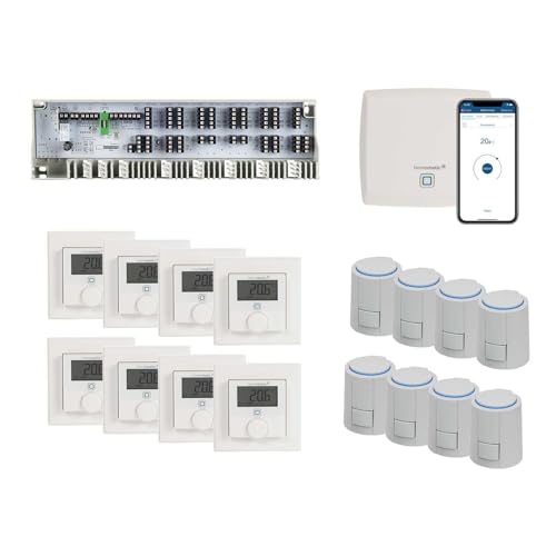 Preisvergleich Produktbild Homematic IP Smart Home Fußbodenheizung Set 5 Zimmer kabelgebunden