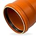 Produktbild Ostendorf PVC Abwasserrohr SN 4 Coex DN/OD 125 x 1000 mm - Orangebraun, Abflussrohr, Kanalrohr - Abwasserentsorgung im Erdreich