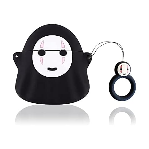 Viwind Cute Case Cover Compatible with AirPods 1st/2nd,Funny Unique 3D Soft Silicone Shockproof Protective Skin Case Cover for Airpod 1st/2nd Case-No Face Cover