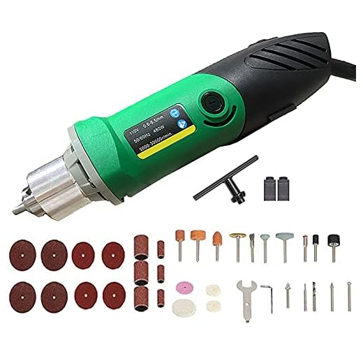 VOTOER 480W Rotary Tool Power Die Electric Multi-function Grinder Carver Set, 6 Step Variable Speed Adjustment, 30000RPM
