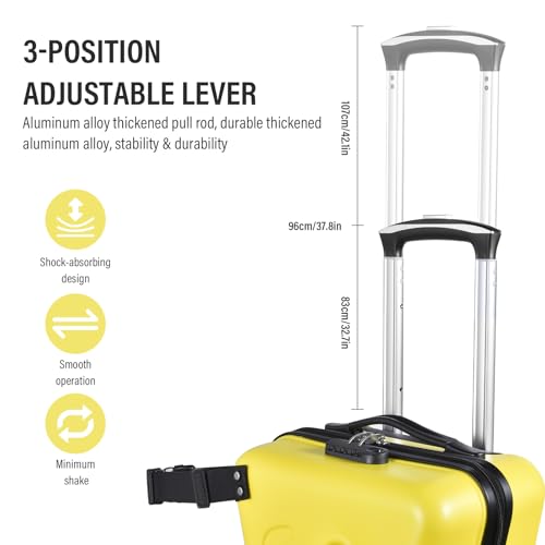 Toddler Ride on Suitcase - Travel Suitcase,Childrens Travel with Safety Belt, Wheels for Boys Girls Toddler3