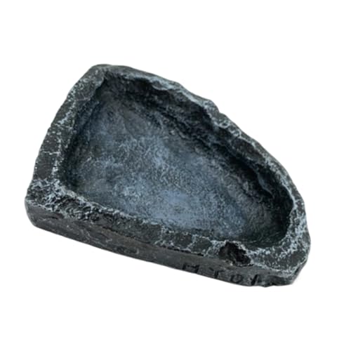 Animal Water Food Feeder Resin Feeding Bowl for Indoor and Outdoor for Various Amphibians Pet Feeding Tool Reptiles Water Bowl