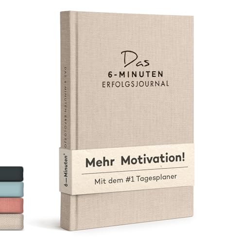 6-Minuten Erfolgsjournal #1 Tagesplaner 2026 für Fokus & Motivation Undatierter To Do Planer Erfolgstagebuch für gelassene Zielerreichung