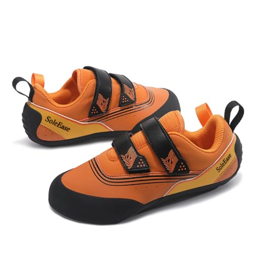 All-Around Mens Womens Climbing Shoes for Sport Climbing and Bouldering (41, Black&Orange)3