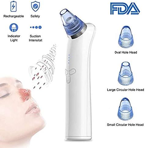 Blackhead Remover, COOFO Blackhead Vacuum Suction Remover Electric Pore Cleaner Removal Extractor Tool Skin Facial Pore Cleaner for Facial Skin Treatment (Blue)