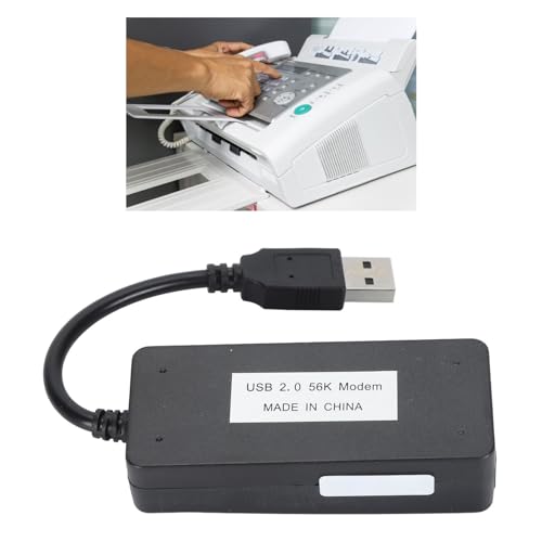 Modem fax externe USB 56K pour PC portable Linux et Windows avec protocole de données RJ11 intégré