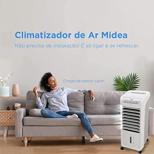 Climatizador de Ar Frio, 60W, 4,5L, Midea Branco 127V, AKAF1