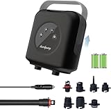Tragbar, Leicht Eelektrische Luftpumpe: Die elektrische SUP Pumpe wiegt nur 1,3 kg/28,6 Pfund mit einem tragbaren Teleskopgriff-Design, einfach zu tragen. Elektronische luftpumpe sie perfekt für Outdoor-Abenteuer und Reisen. Mit einem tragbaren Teleskopgriff Design, das macht es einfach, in einem Rucksack zu packen und überall zu jeder Zeit zu verwenden.
