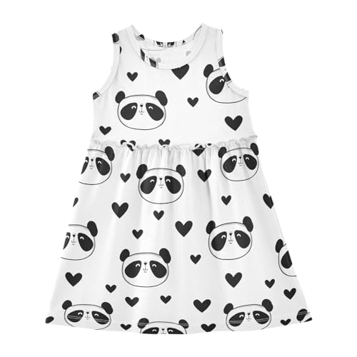 Girls' Dresses Toddler Summer Dress Sleeveless Dresses for Girls Cotton Sundress 2-8Y