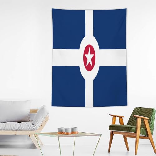 Tapiz de Indianápolis vertical para transformar la decoración de tu sala de estar 3