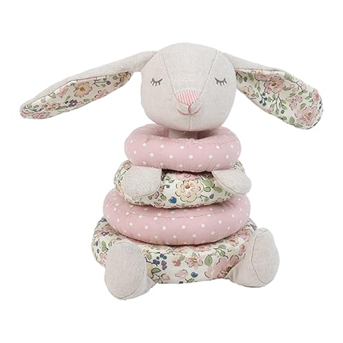 Image of MON AMI Petit Bunny Soft Plush Stacking Toy – 7”, Early Development STEM Montessori Toys, Sensory Development Toys, Encourage Hand-Eye Coordination, Great Gift for Christmas