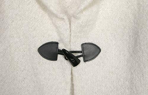 Modena Women's Winter Poncho Cape Blanket Shawl Wrap Cardigan with Toggle Button Closure3