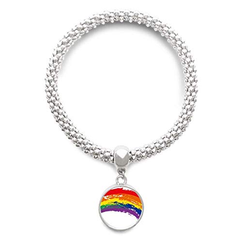 Bracelet transgenre arc-en-ciel chaîne avec pendentif de bijoux