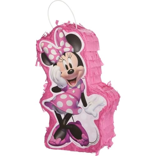 Pink Minnie Mouse Forever Mini Decoration - 4" W x 7" H, 1 Count - Sturdy & Eye-Catching Design - Perfect Party Surprise & Fun