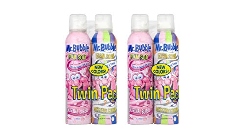 Mr. Bubble Foam Soap, Original Bubble and Mystery Color,4-Bottles, 8 Oz. Each Twin Pack