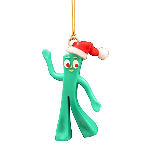 NJ Croce Gumby Figural Christmas Tree Dangler Ornament, Green