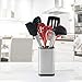 Stainless Steel Kitchen Utensil Holder, Kitchen Caddy, Utensil Organizer, Modern Rectangular Design, 6.7” by 4” (utensils not included)