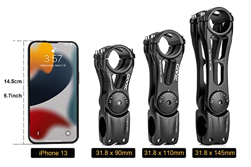Cxwxc XT-AS822 Adjustable Mtb Stem 31.8Mm 85 Degree - 90/110/145Mm Bike Stem Riser For Handlebar thumb #5