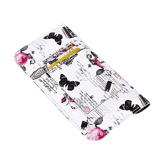 Image of XEYOU Women's Card Wallet Envelope Style Credit Card Holder Cute Cash Wallet for Ladies, White Iron Tower, Minimalist