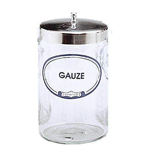 Graham-Field Glass Sundry Jar – Labeled 'Gauze' – Medical Dressing Storage