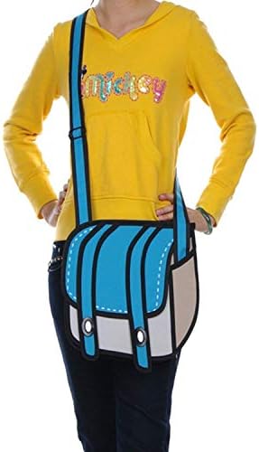 Xugq66 3D Style 2D Drawing Cartoon Bag Comic 3D Messenger Bag