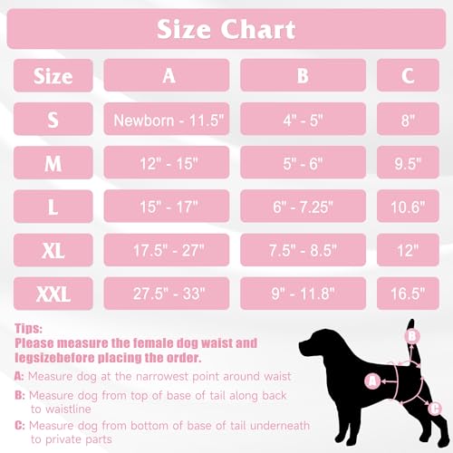 Image of Dog Diapers Female 5pcs,Reusable Dog Doggie Puppy Doggy Diapers Female, Period Panties in Heat, Owl, Medium