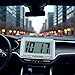 White Car Dashboard Digital Clock,Vehicle Adhesive Clock with Jumbo LCD Time,Mini Automotive Stick On Watch for Car Truck Dashboard Lighting(ZS380)